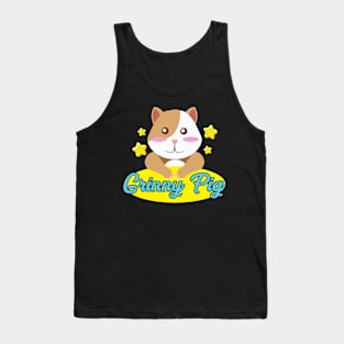 Grinny Pig Gift for Guinea Pig Lovers Cute Guinea Pig Tank Top